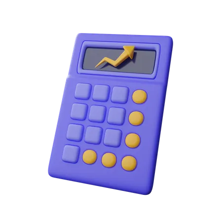 Calculator With Arrow  3D Icon