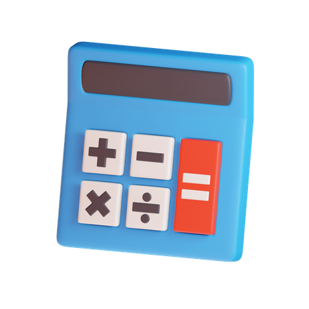 Calculator with buttons  3D Icon