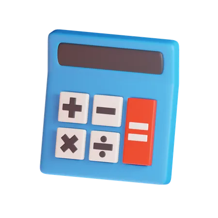 Calculator with buttons  3D Icon