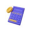 Calculator with money