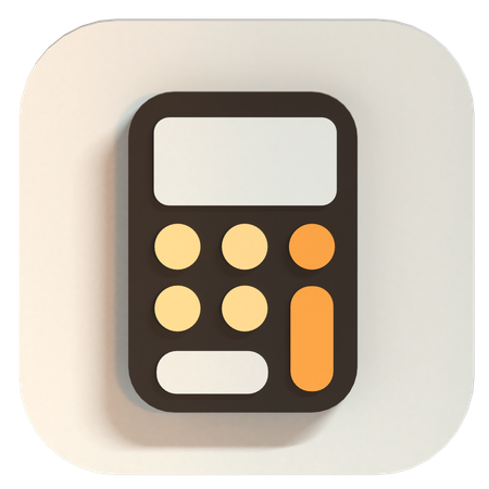 Calculatrice  3D Icon