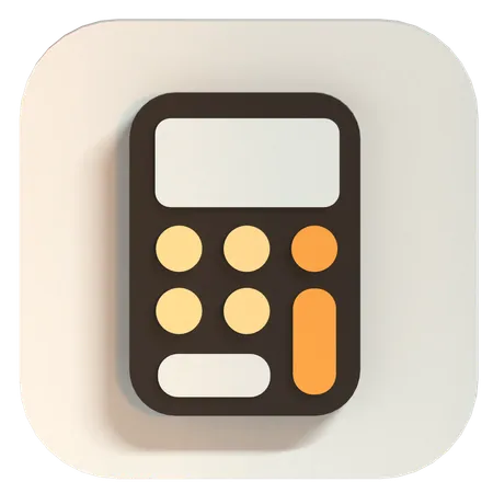 Calculatrice  3D Icon