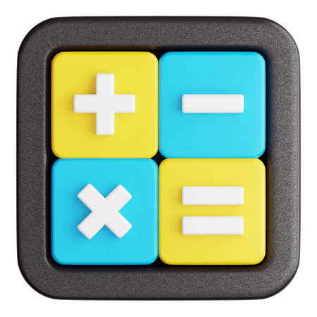 Calculatrice  3D Icon