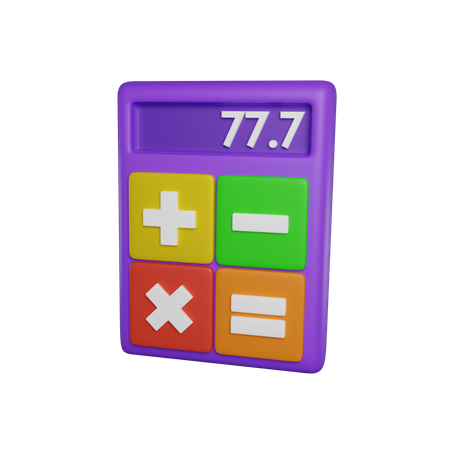 Calculatrice  3D Icon