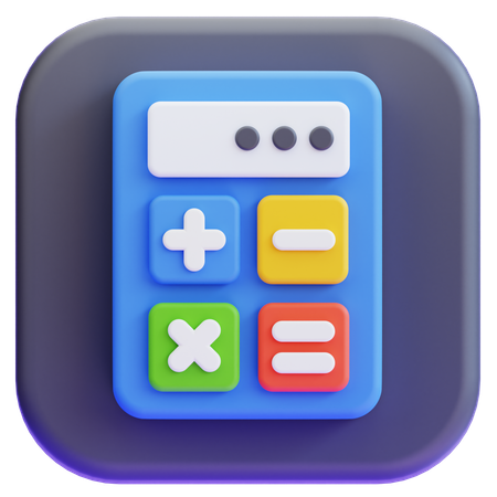 Calculatrice  3D Icon
