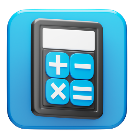 Calculatrice  3D Icon