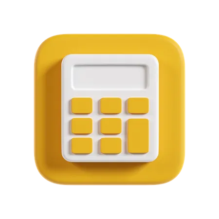 Calculatrice  3D Icon