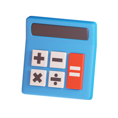 Calculatrice avec boutons  3D Icon