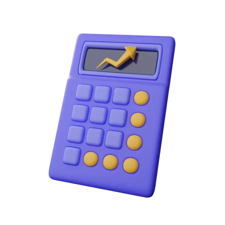 Calculatrice avec flèche  3D Icon