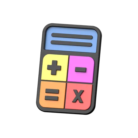 Calculatrice comptable  3D Icon