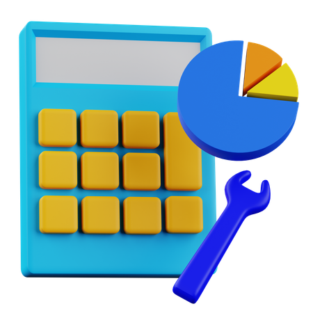 Entreprises de calculatrice  3D Icon