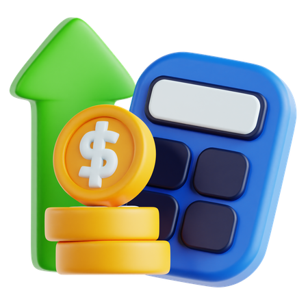 Calculatrice financière  3D Icon