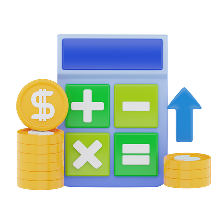 Calculatrice financière  3D Icon