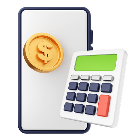 Calculatrice smartphone  3D Icon