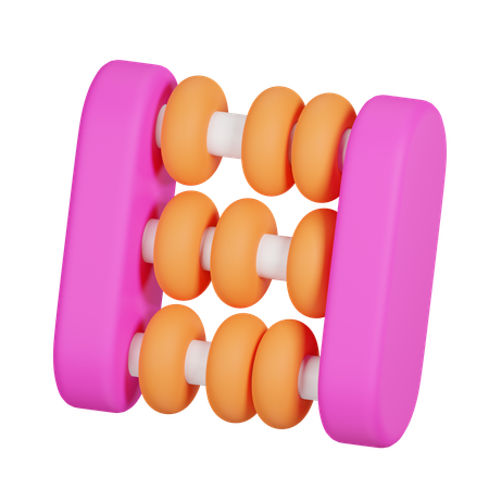 Cálculo del ábaco  3D Icon