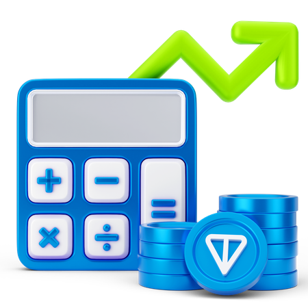 Calculo de crecimiento  3D Icon