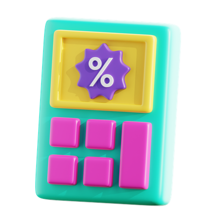 Cálculo de desconto  3D Icon