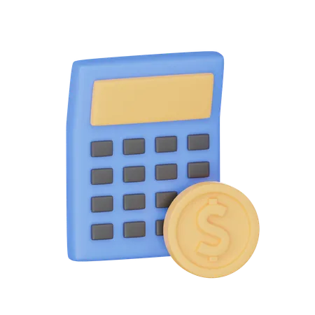 Ilustracion 3 D De Una Calculadora Y Calculos 3D Icon