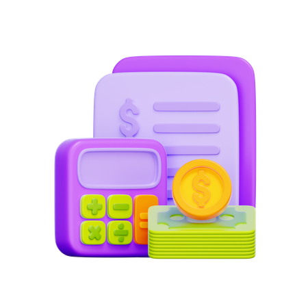 Cálculo de faturamento  3D Icon