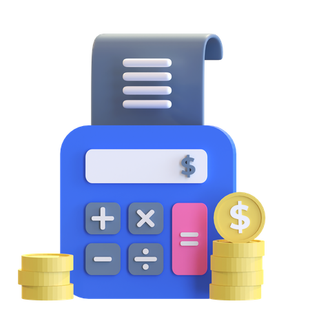 Cálculo de investimento  3D Icon
