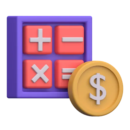 Calculo de pago  3D Icon