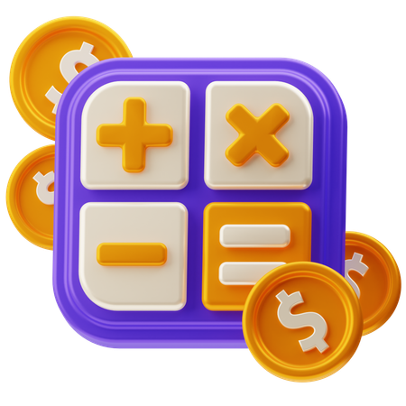 Calculo de pago  3D Icon