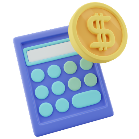 Calculo de pago  3D Icon