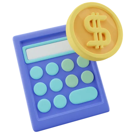 Calculo de pago  3D Icon