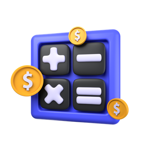 Calculo de pago  3D Icon