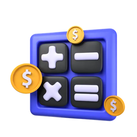 Calculo de pago  3D Icon