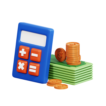 Cálculo do orçamento  3D Icon
