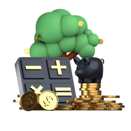 Cálculo do orçamento  3D Icon