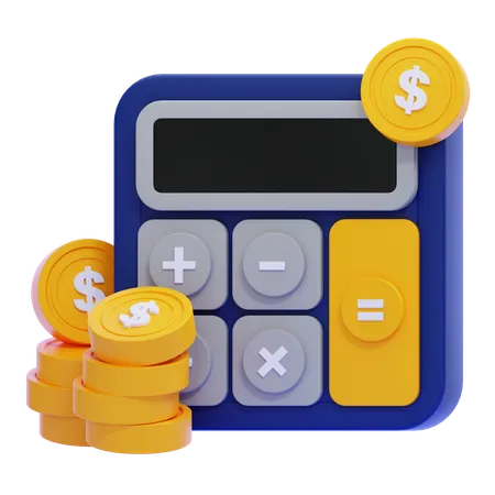 Cálculo financeiro  3D Icon