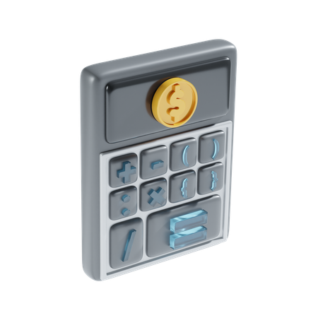 Cálculo financeiro  3D Icon