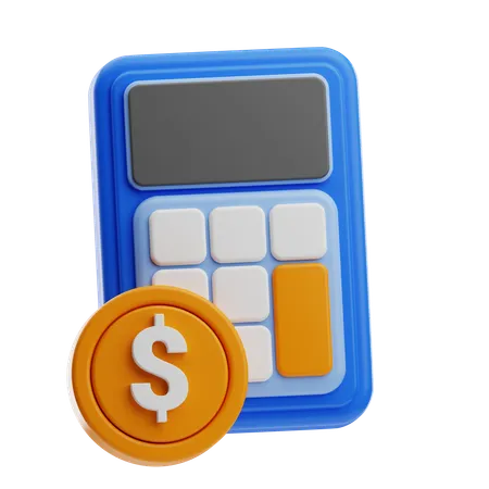 Cálculo financeiro  3D Icon