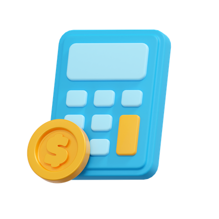 Cálculo financeiro  3D Icon
