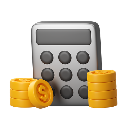 Cálculo financeiro  3D Icon