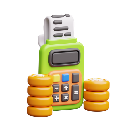 Cálculo financeiro  3D Icon