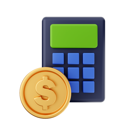 Cálculo financeiro  3D Icon