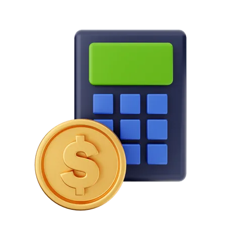 Cálculo financeiro  3D Icon