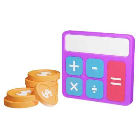 Cálculo financeiro  3D Icon