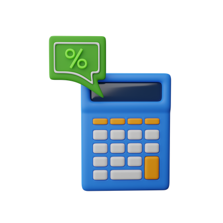 Calculo financiero  3D Icon