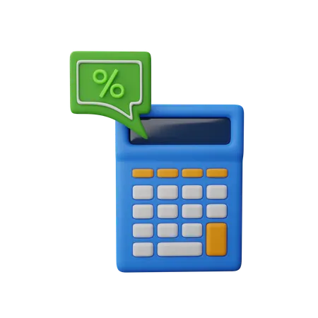 Calculo financiero  3D Icon