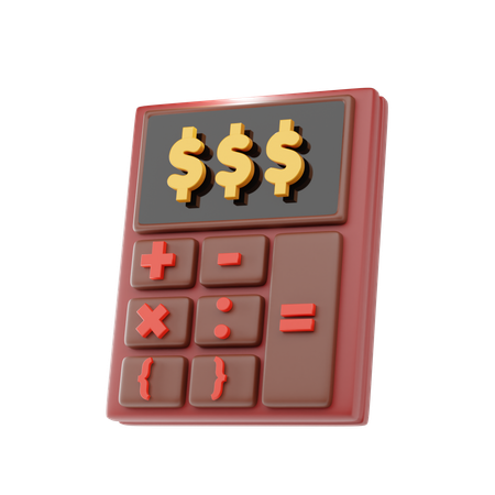 Calculo financiero  3D Icon