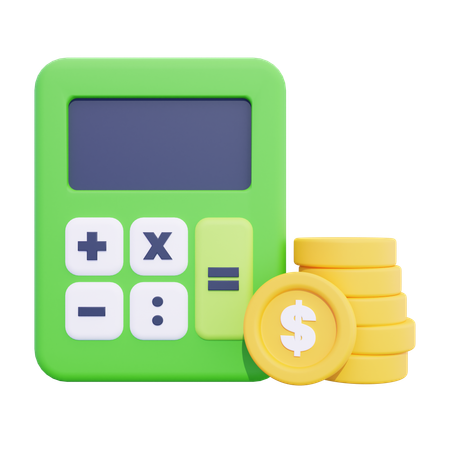 Calculo financiero  3D Icon