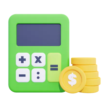 Calculo financiero  3D Icon