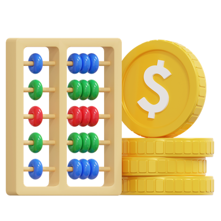 Calculo financiero  3D Icon