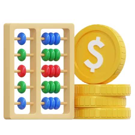 Calculo financiero  3D Icon