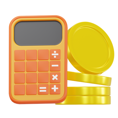 Calculo financiero  3D Icon