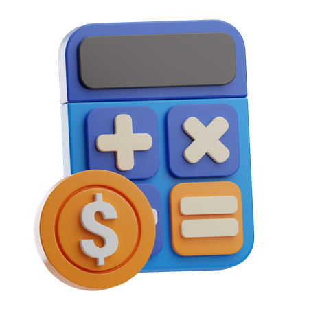 Calculo financiero  3D Icon